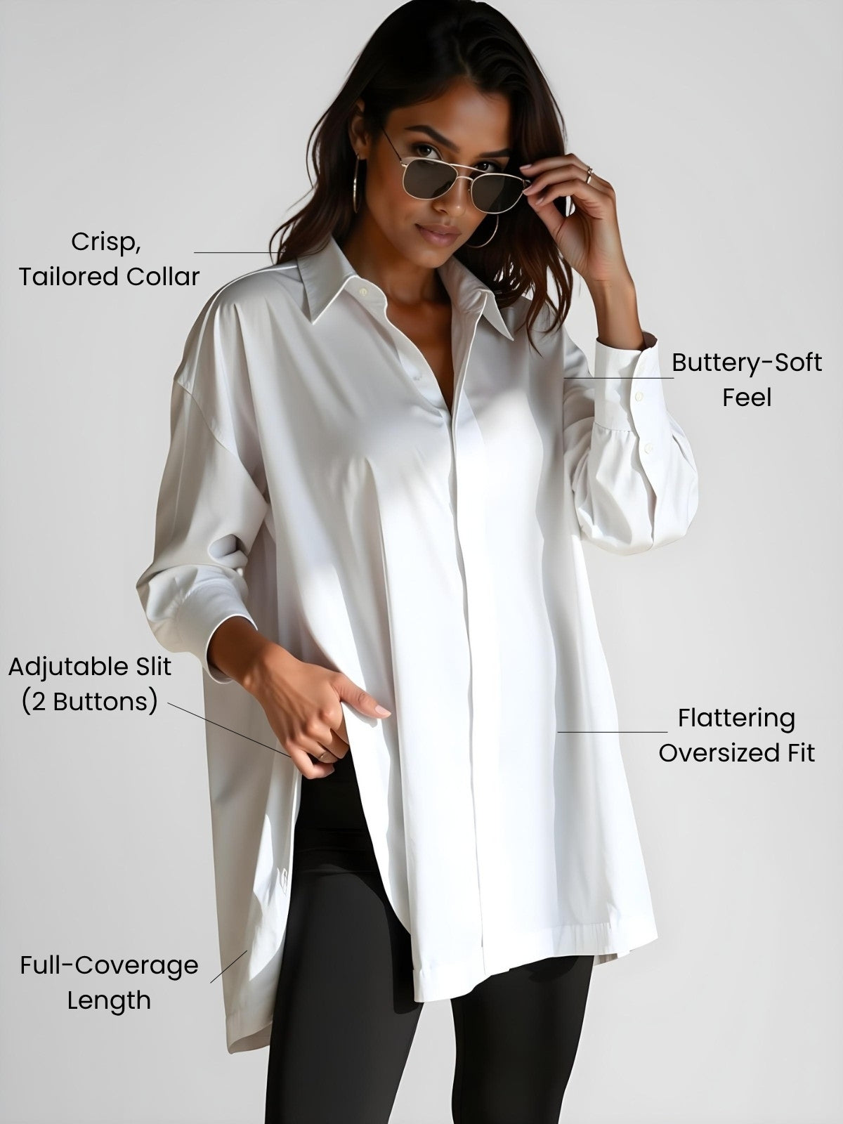Lily's™ | Lapel Button Shirt Dress
