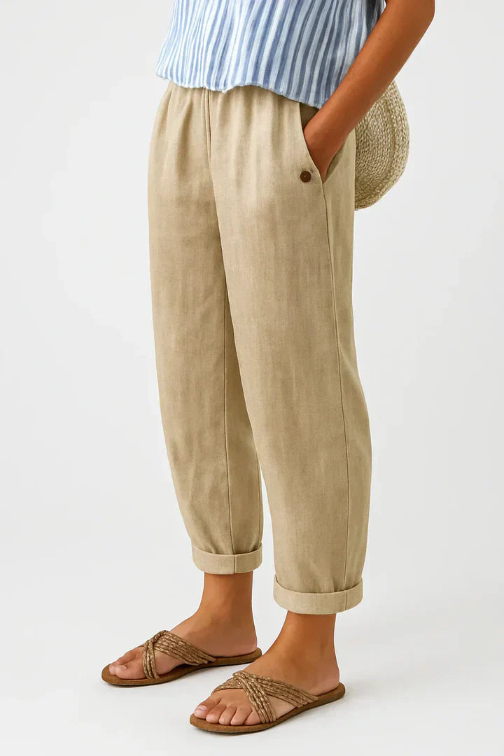 Ariane™ Timeless Linen-Cotton Trousers