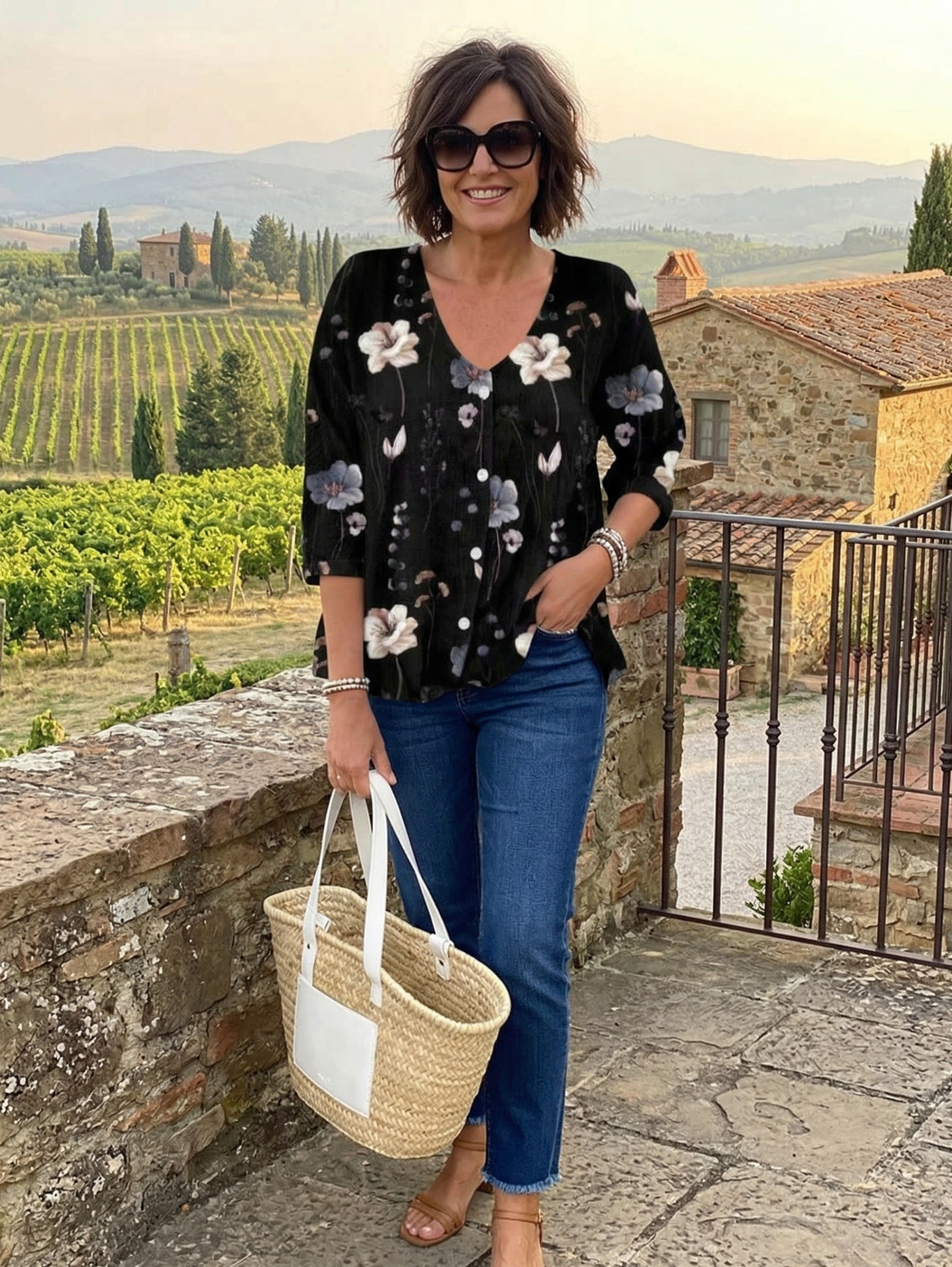 ANITA™ | Elegant Floral Blouse