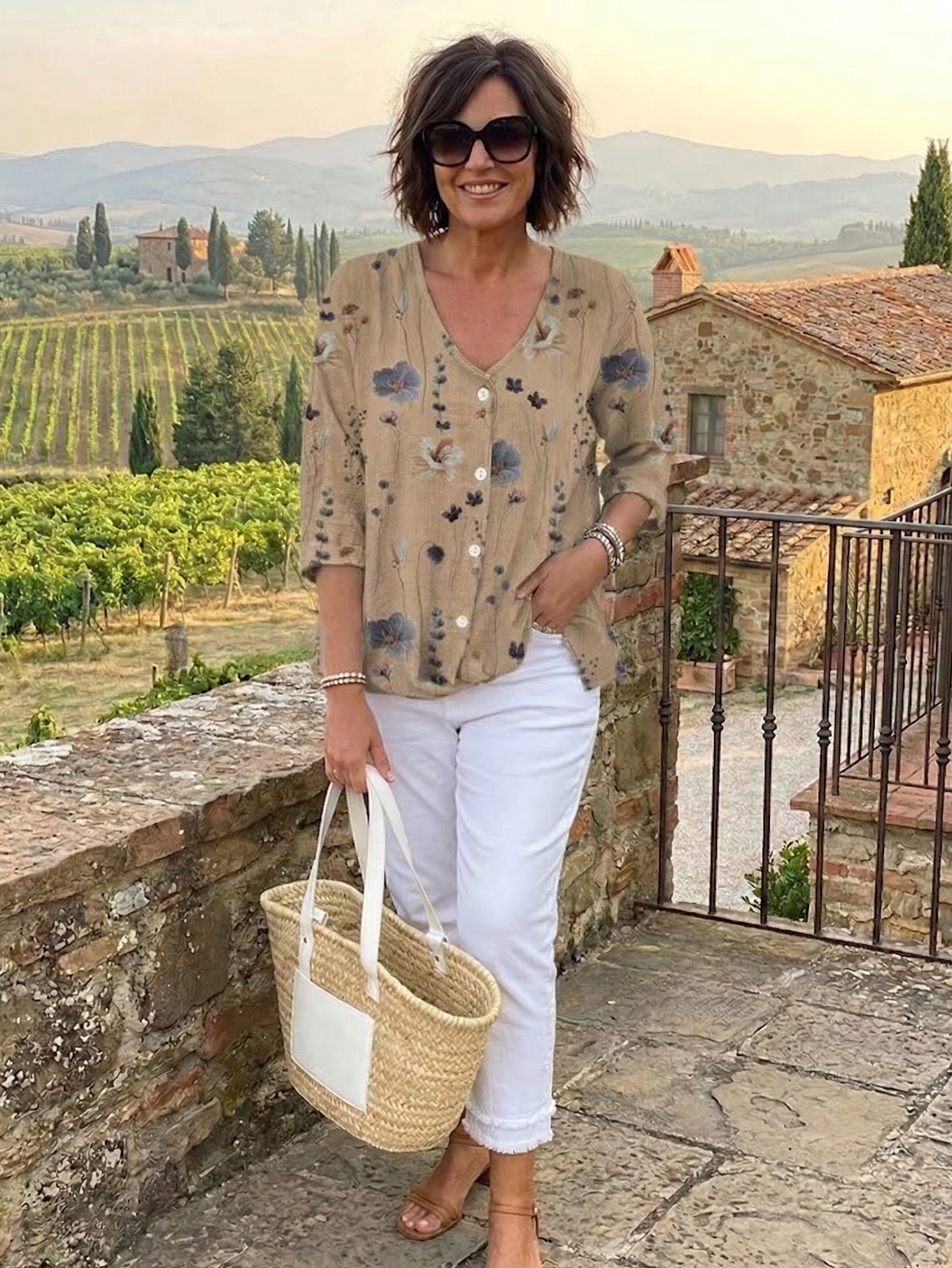 ANITA™ | Elegant Floral Blouse