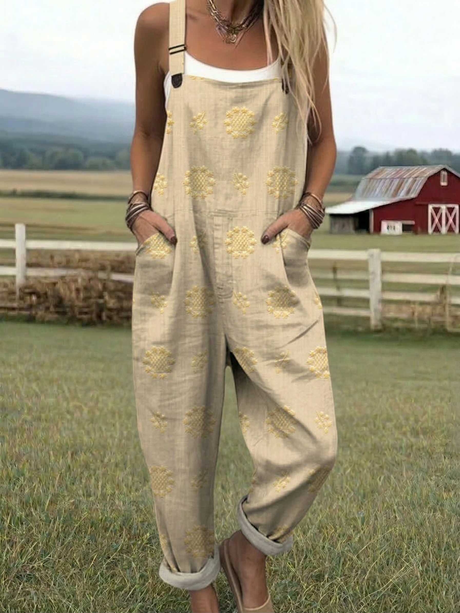 Freja | Relaxed Pattern Jumpsuit