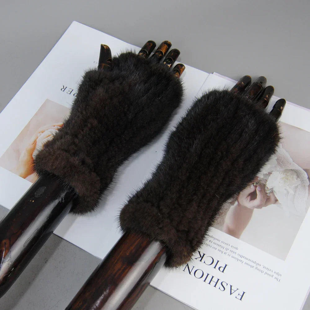 Liorana™ | Luxurious Mink Fur Gloves