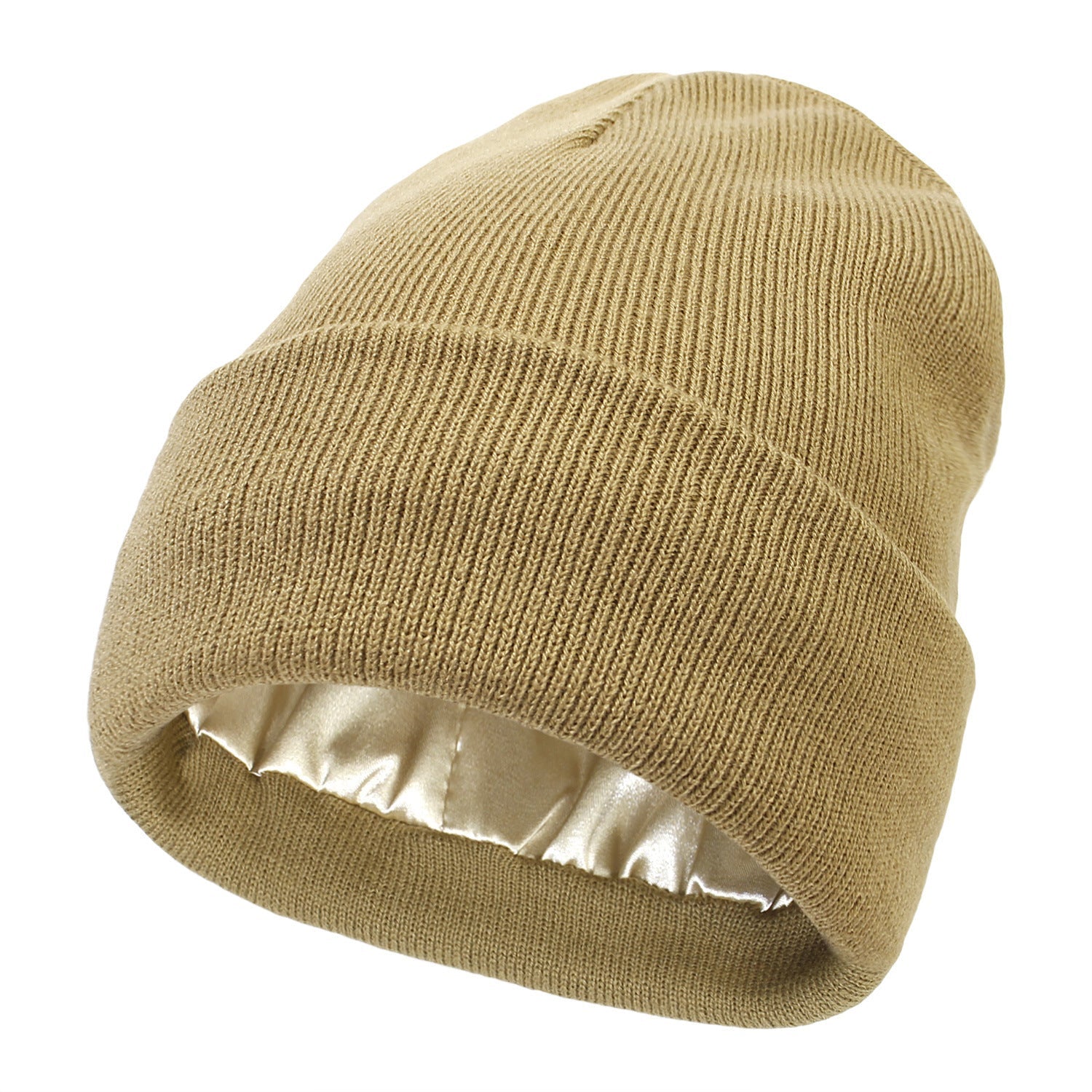 Luxe Satin-Lined Beanie – Elegant Winter Warmth for Hair Protection