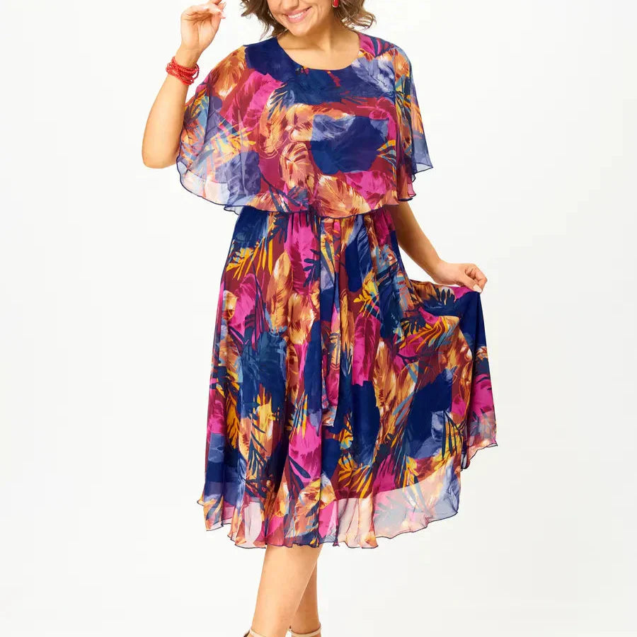 Barbara | Plus Size Chiffon Dress