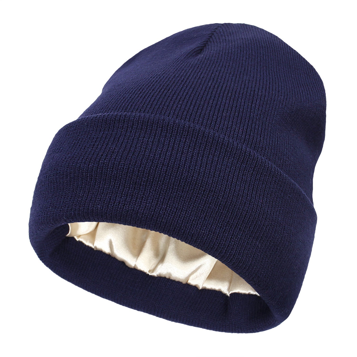 Luxe Satin-Lined Beanie – Elegant Winter Warmth for Hair Protection